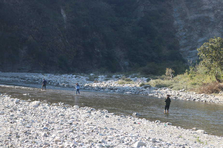 River crossing Activity near Riverstone Camp Rishikesh